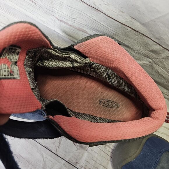 Keen Shoes For Kids Hikeport 2 Blue Pink 2 Strap Size 6 Outdoors Waterproof USED - Picture 14 of 15